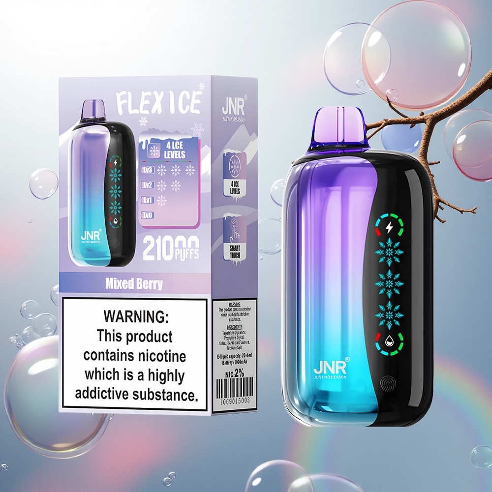 JNR Flex Ice 21000 Jahodovo-Malinový Ľadový s Nastaviteľným Vzduchom a Typ-C Nabíjaním