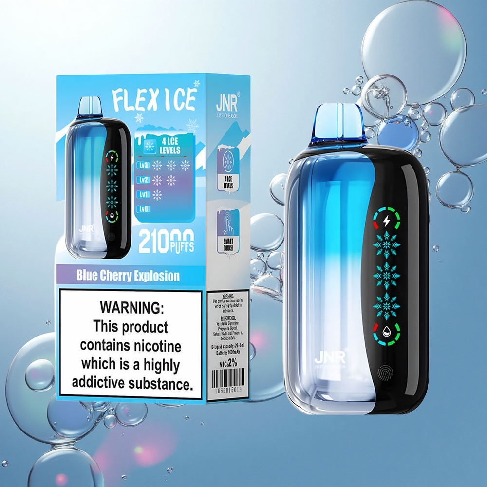 JNR Flex Ice 21000 Modrá Čerešňová Explózia s Typ-C a Dual Mesh