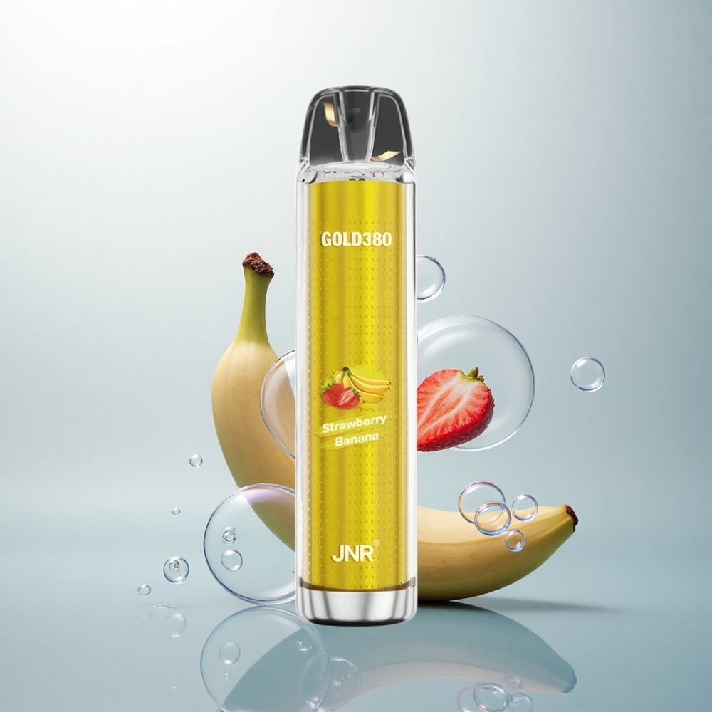 JNR Gold380 6000 Jahodovo-Bananový 6000 Puffs 1500mAh 1.0ohm