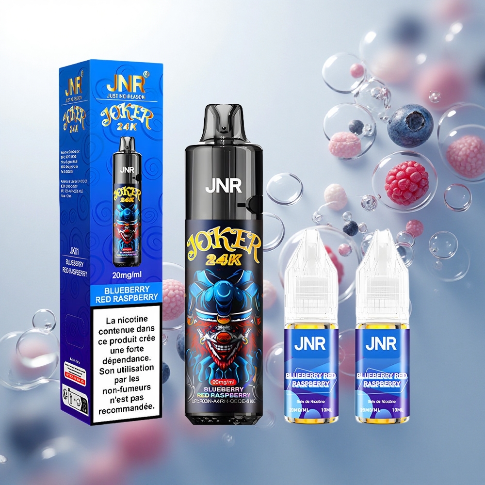 JNR Joker 24K Borůvka Červená Malina 10ml Typ-C 800mAh
