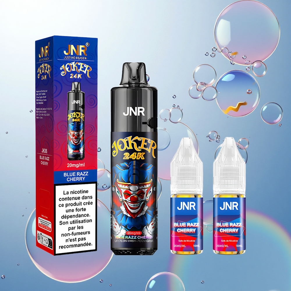 JNR Joker 24K Modrá Malina Čerešňa 10ml 800mAh Typ-C