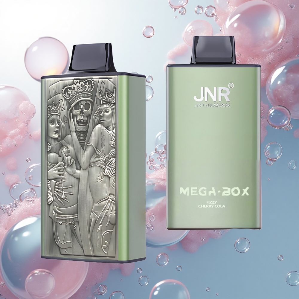 JNR Mega Box 25000 Bublinková Čerešňová Kola s Duálnym Mesh Cievkou a Typom-C