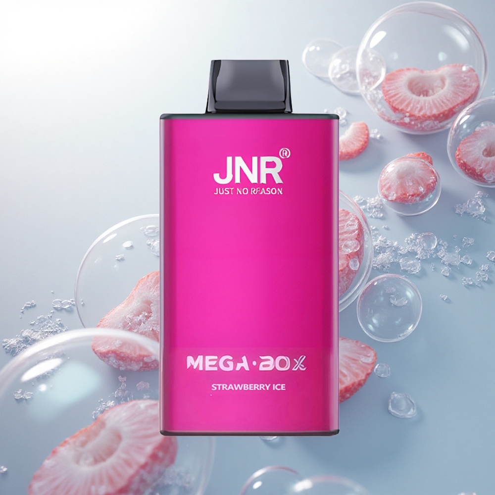 JNR Mega Box 25000 Jahodový ľad s 30ml a Dual Mesh