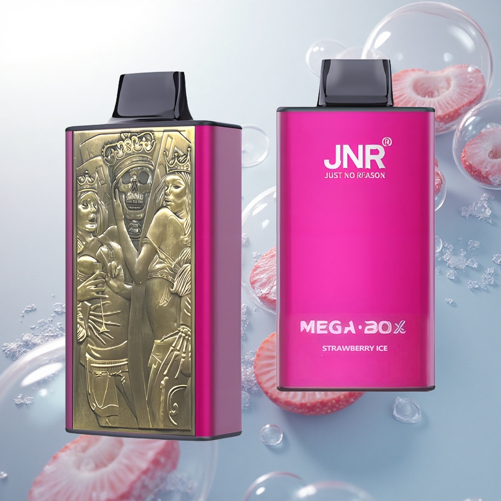 JNR Mega Box 25000 Jahodový ľad s 30ml a Dual Mesh