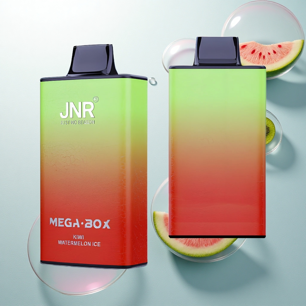 JNR Mega Box 25000 Kiwi Vodný Melón Ľad s Kapacitou 30ml a Rýchlym Nabíjaním Type-C