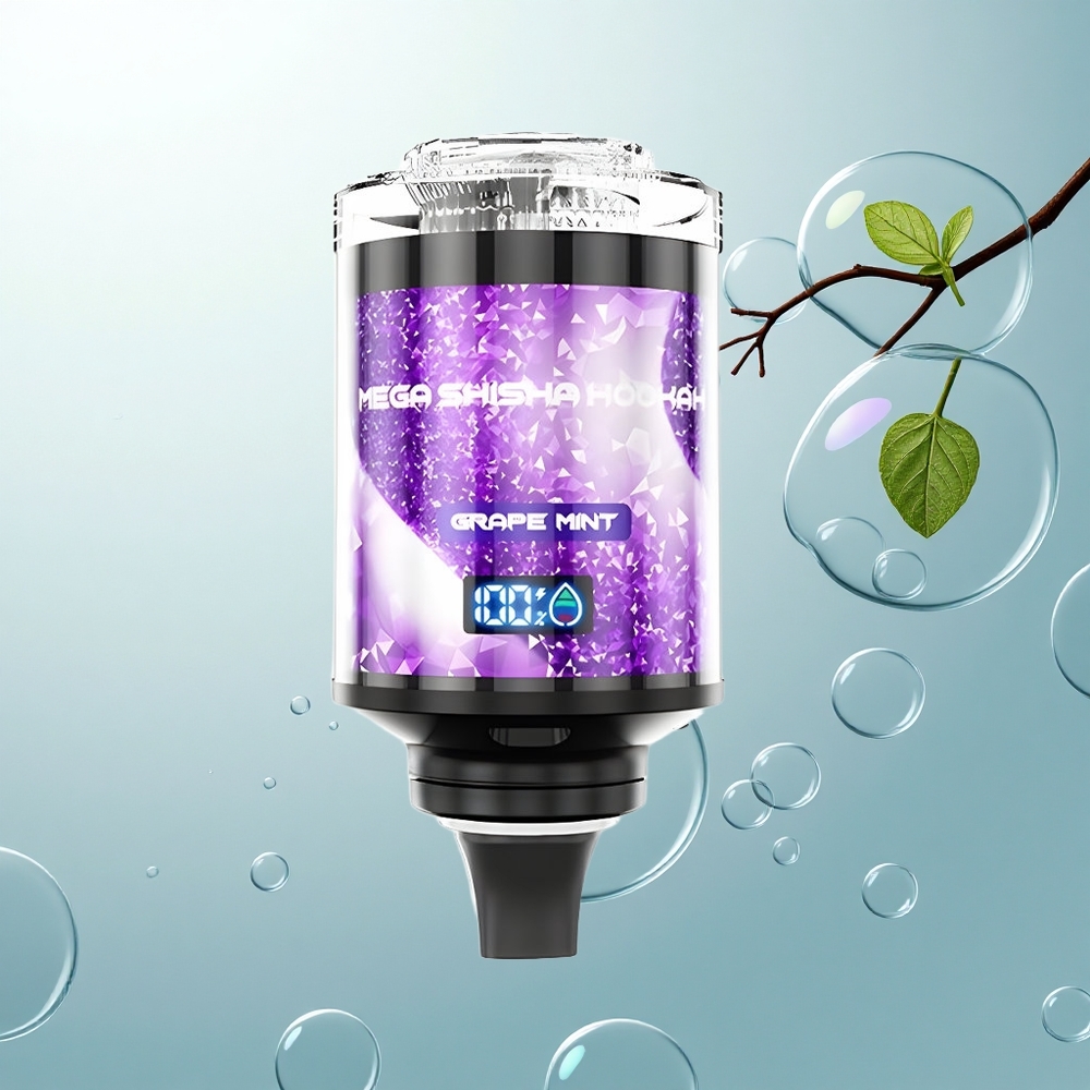 JNR Mega Shisha Hookah 100K Hroznová Mätová 60ml 2200mAh Typ-C