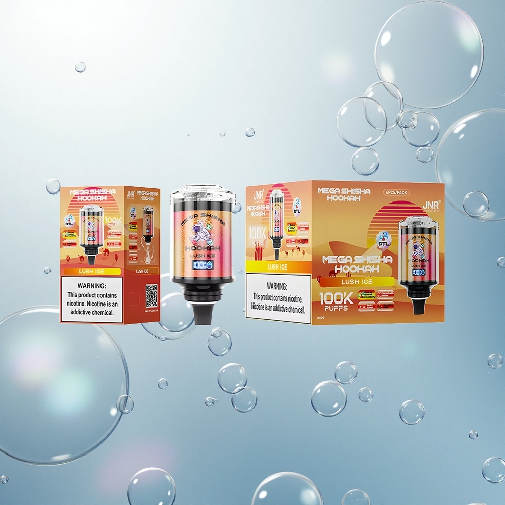JNR Mega Shisha Hookah 100K Ľadová Čerstvosť 2200mAh Typ-C
