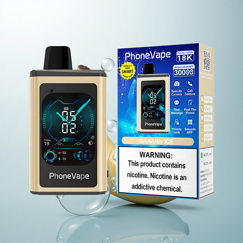 JNR PhoneVape 30000 Banánový ľad s Turbo Režimom a Plným Displejom