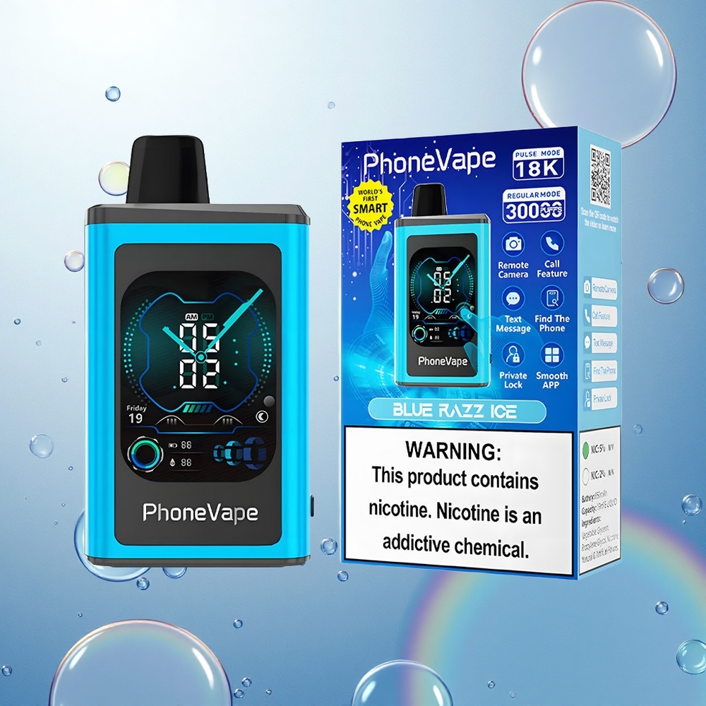 JNR PhoneVape 30000 Modrá Malina Ľad Turbo Režim