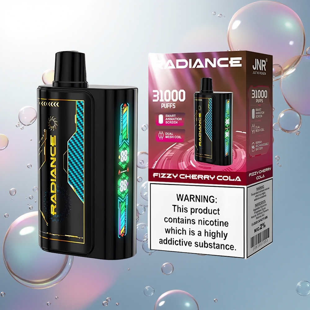 JNR Radiance 31000 Bublinková Čerešňová Kola s 28ml a Typ-C Nabíjaním