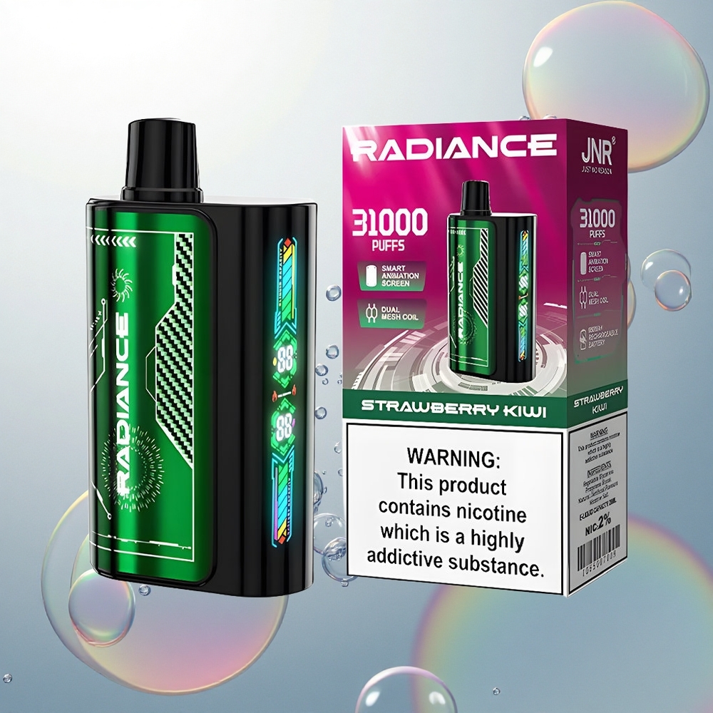 JNR Radiance 31000 Jahodové Kivi Dual Mesh 28ml Type-C