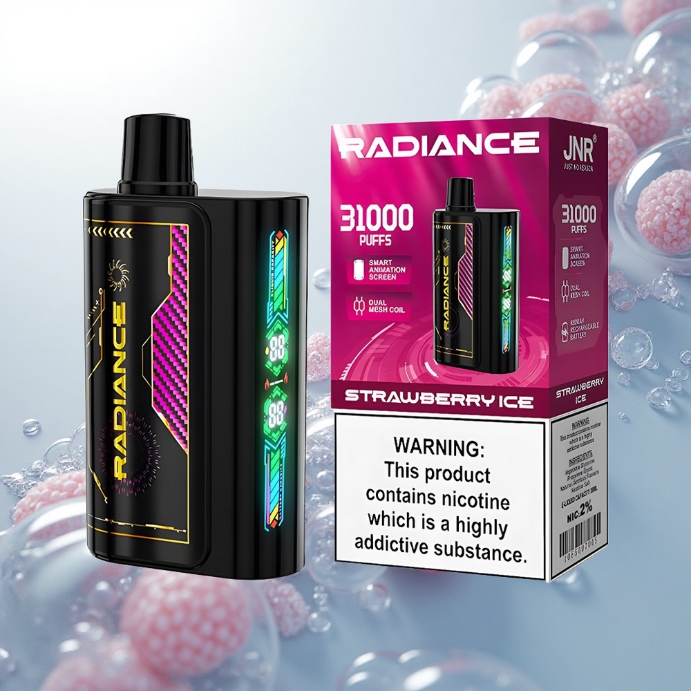 JNR Radiance 31000 Jahodový ľad s Dual Mesh Coil a Smart Animation Screen