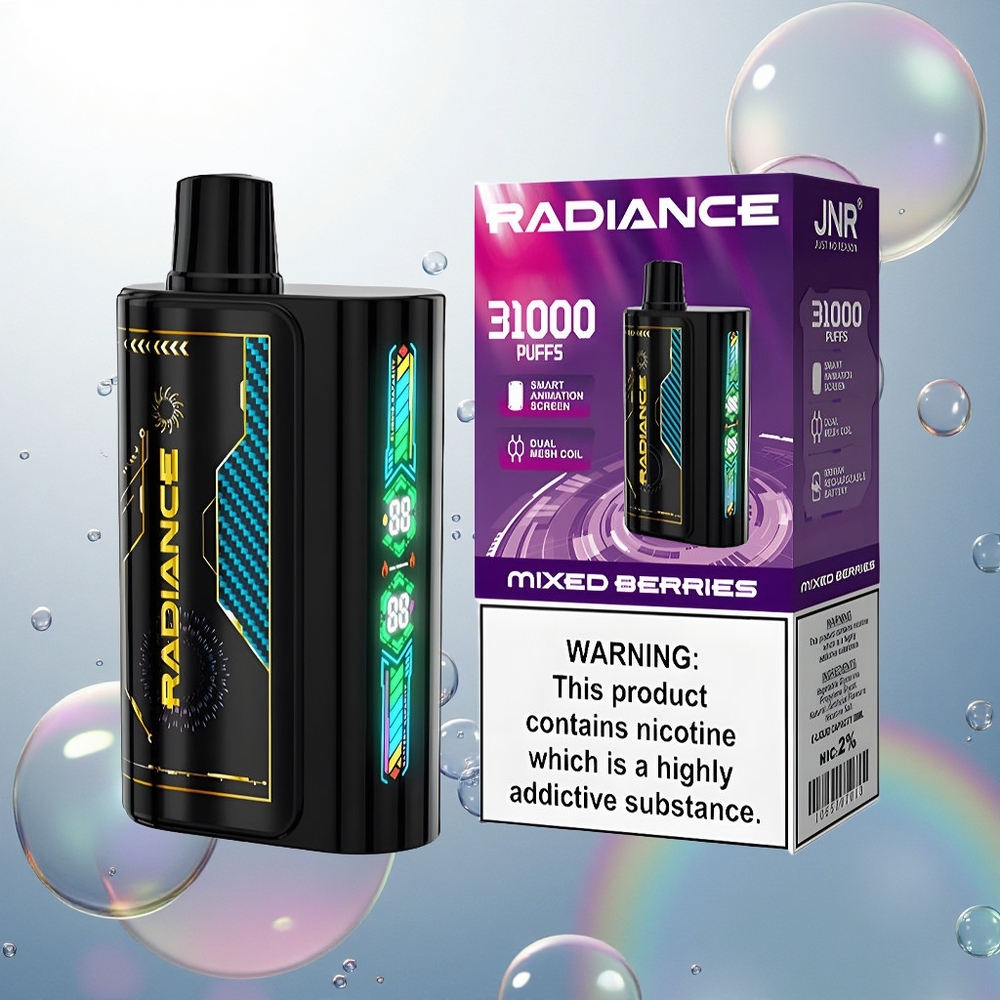JNR Radiance 31000 Jasné Lesné Plody 28ml Dvojité Sieťové Cievky 2% Nikotín
