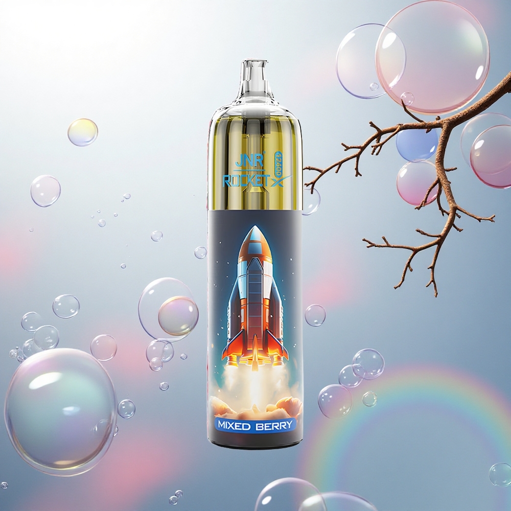JNR Rocket-X 12400 Jahodovo-Ostružinový Mix s RGB Osvetlením a Typ-C Nabíjaním