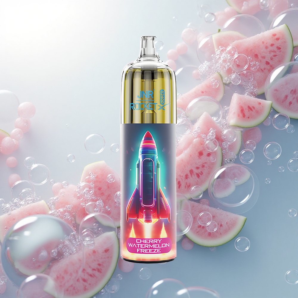 JNR Rocket-X 12400 Čerešňový Melónový Mraz s RGB Osvetlením a Nastaviteľným Prietokom Vzduchu
