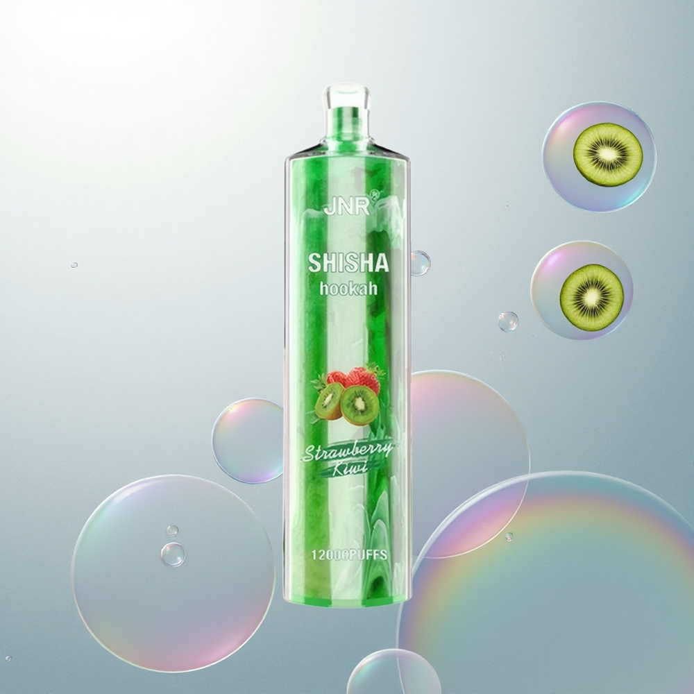 JNR Shisha Hookah 12000 Jahodová Kiwi 24ml 0.6 Ohm