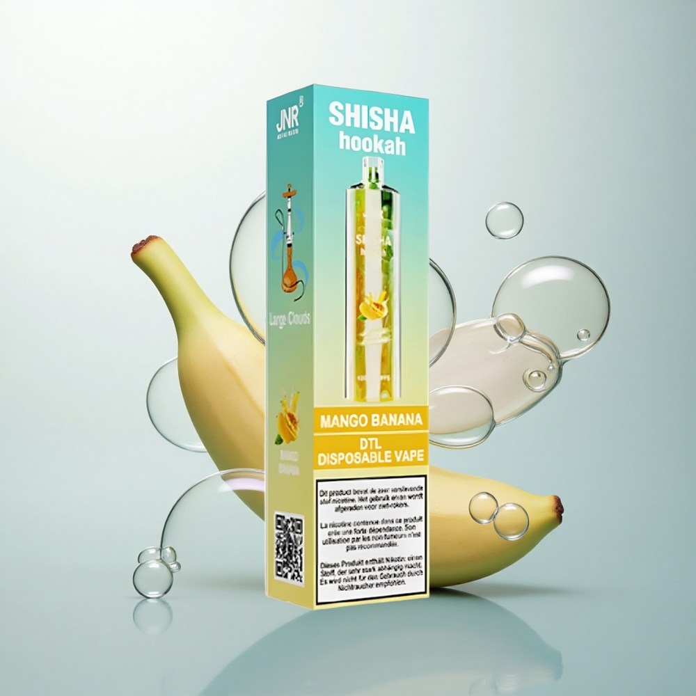 JNR Shisha Hookah 12000 Mango Banán 24ml 750mAh Typ-C