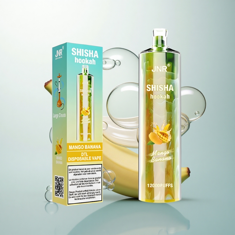 JNR Shisha Hookah 12000 Mango Banán 24ml 750mAh Typ-C