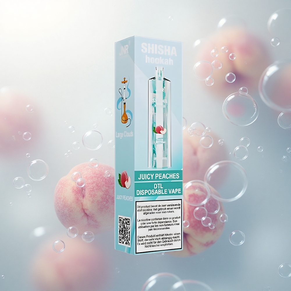 JNR Shisha Hookah 12000 Šťavnaté Broskyne 24ml 0,6 Ohm