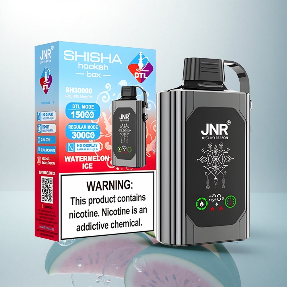 JNR Shisha Hookah Box 20500 Dvojité Mrežové Cievky Vodný Melón Ľad