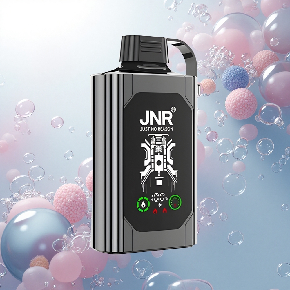 JNR Shisha Hookah Box 20500 Jahodovo-Malínové ľadové s HD Displejom a Dual Mesh Coil