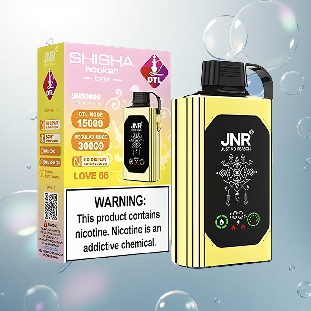 JNR Shisha Hookah Box 20500 Láska 66 HD Displej Dvojité Sieťkové Cievky