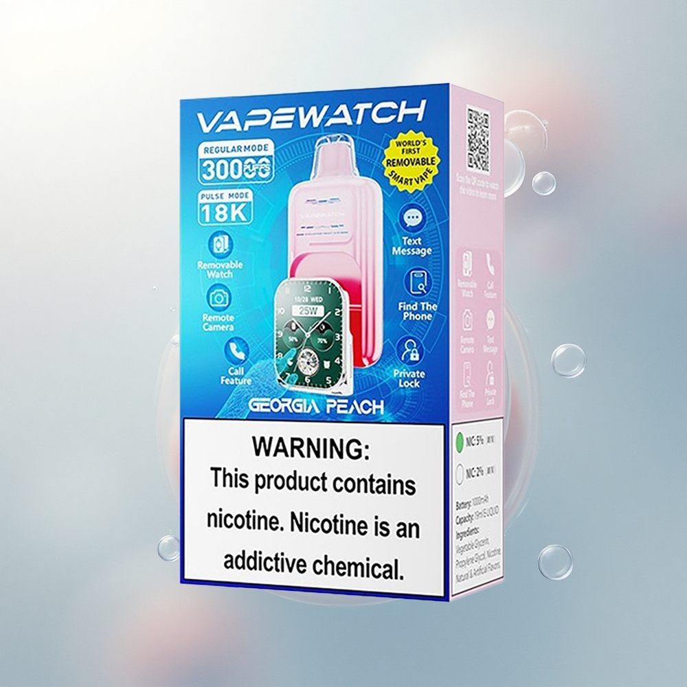 JNR VapeWatch 30000 Broskev z Gruzie 19mL Dual Mesh