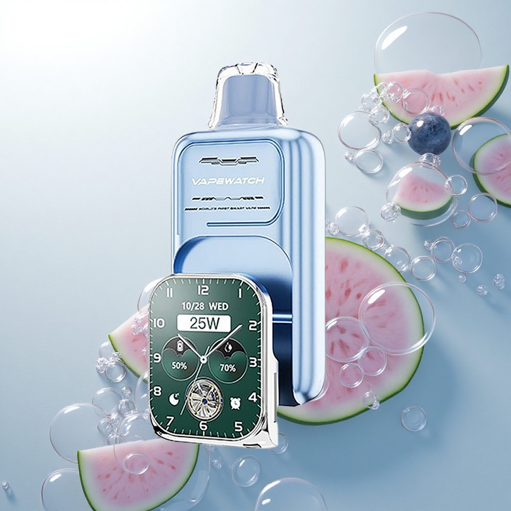 JNR VapeWatch 30000 Jahodový Melón 1000mAh Dual Mesh