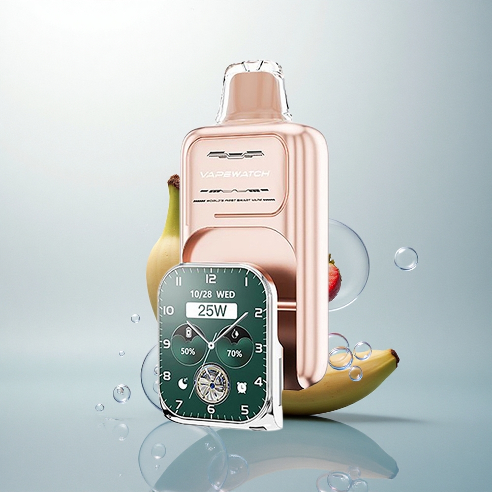 JNR VapeWatch 30000 Jahodovo-Bananový Dual Mesh 19mL 5% Type-C