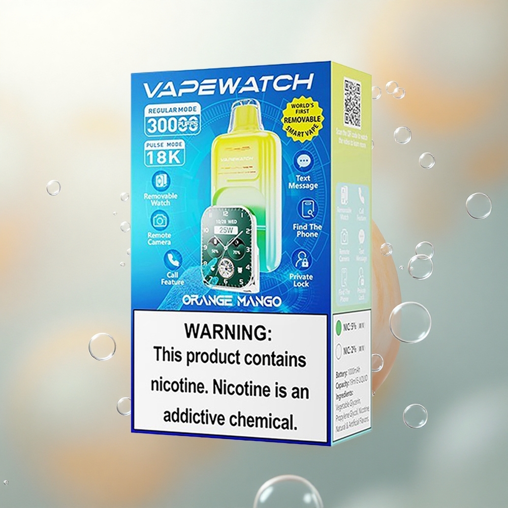 JNR VapeWatch 30000 Pomarančové Mango Dual Mesh 19mL Type-C