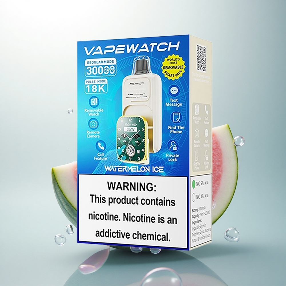 JNR VapeWatch 30000 Vodný melón ľad s 19mL a Duálna Mriežková Cievka