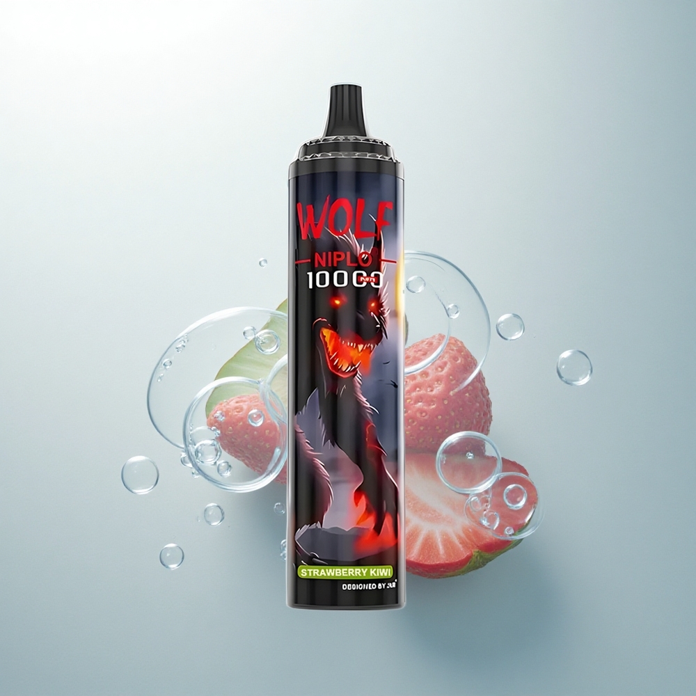 JNR Wolf Niplo 10000 Jahodové Kivi 20ml 650mAh 1.0 Ohm