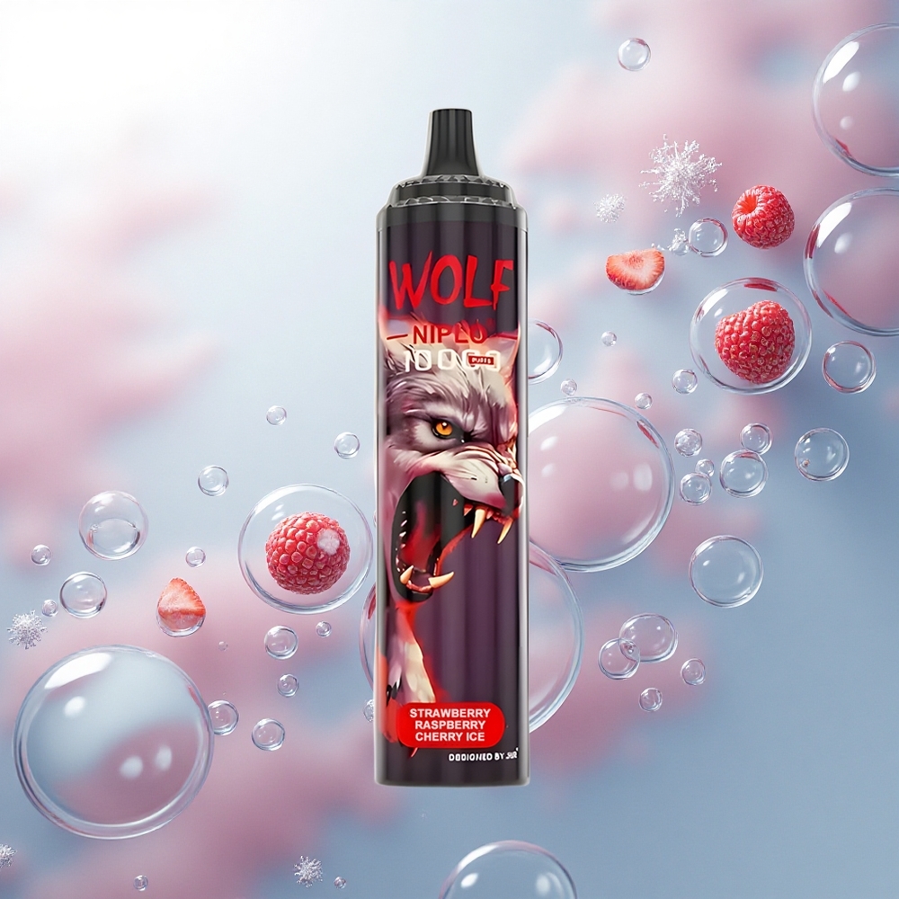JNR Wolf Niplo 10000 Jahodová Malinová Čerešňová Ľadová 20ml 1.0 Ohm Type-C