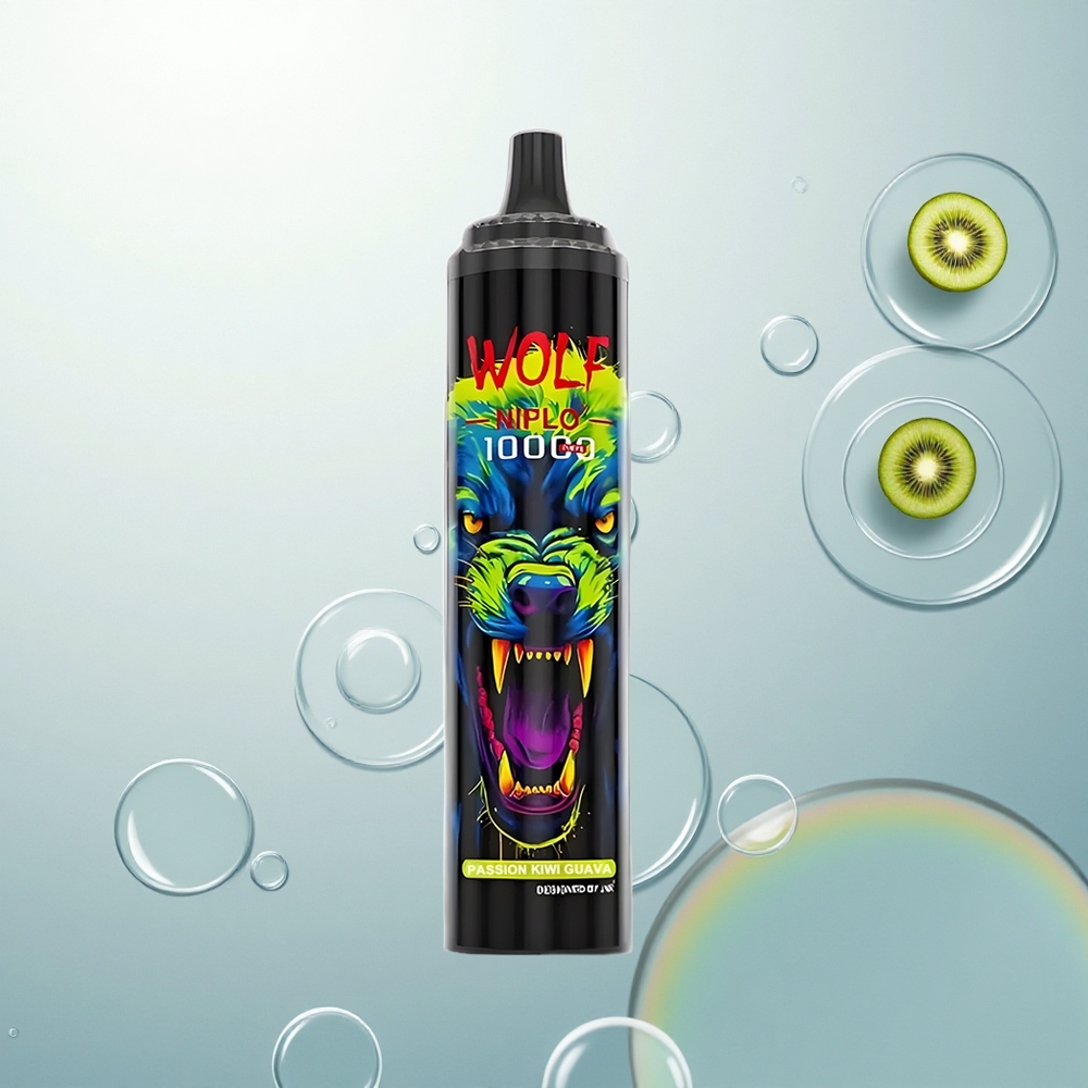 JNR Wolf Niplo 10000 Vášeň Kivi Guava 1.0 Ohm 20ml