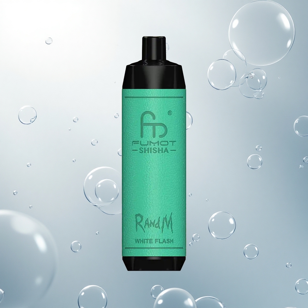 RandM Fumot Shisha 10000 Puffs Biela Blesková 18ml 0.6ohm Typ-C RandM Fumot Shisha 10000 Puffs Biela Blesková 18ml 0.6ohm Typ-C