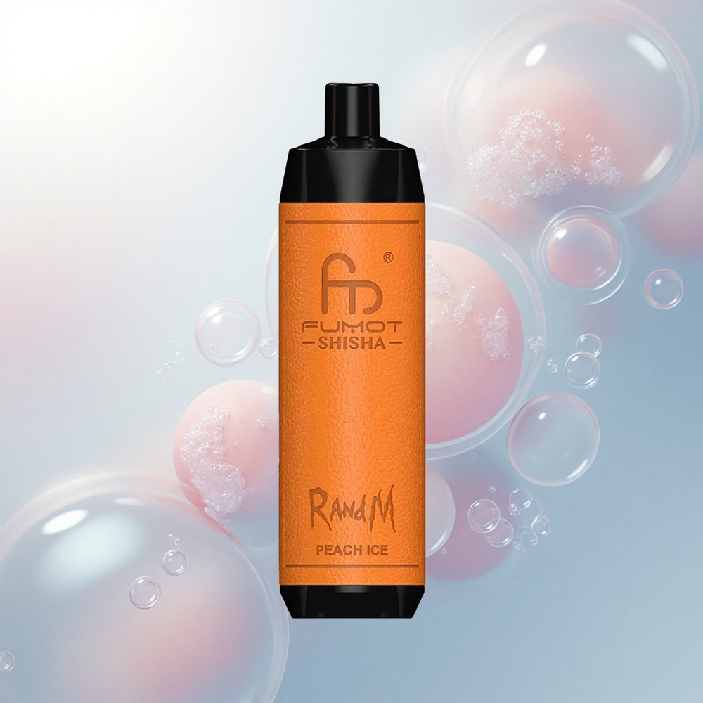RandM Fumot Shisha 10000 Puffs Broskyňový ľad s 18ml a 0,6ohm Mesh RandM Fumot Shisha 10000 Puffs Broskyňový ľad s 18ml a 0,6ohm Mesh