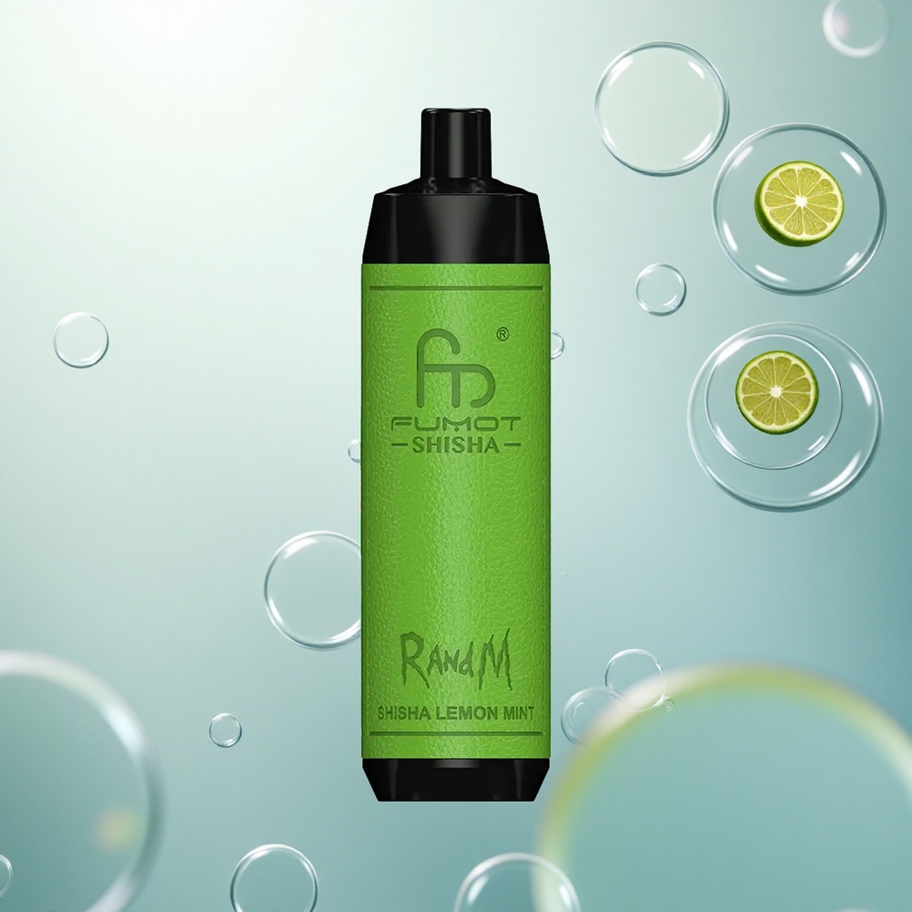 RandM Fumot Shisha 10000 Puffs Citrónová Mäta Shisha Typ-C 18ml 0,6ohm RandM Fumot Shisha 10000 Puffs Citrónová Mäta Shisha Typ-C 18ml 0,6ohm