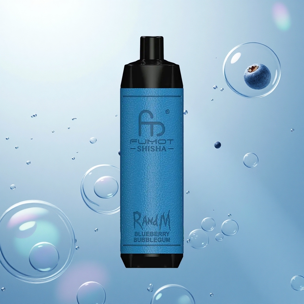 RandM Fumot Shisha 10000 Puffs Čučoriedková Žuvačka s 18ml Náplňou a 850 mAh Batériou RandM Fumot Shisha 10000 Puffs Čučoriedková Žuvačka s 18ml Náplňou a 850 mAh Batériou