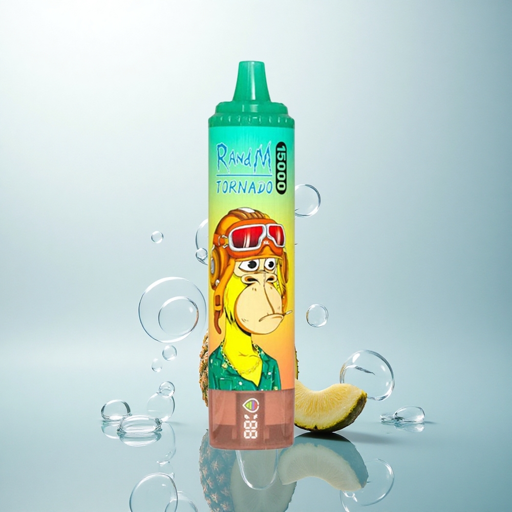 RandM Fumot Tornado 15000 Puffs Ananásový ľad s 25ml a Mesh Coil