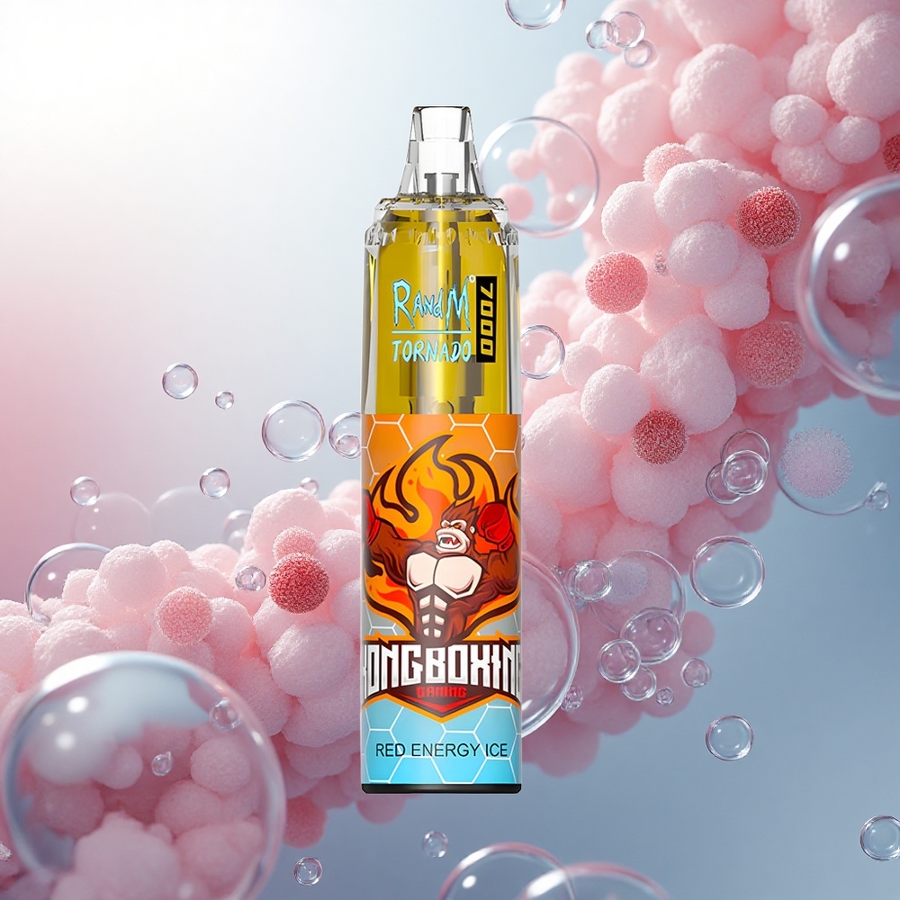 RandM Fumot Tornado 7000 Puffs Červená Energia Ľad s 850 MAH a Typom-C