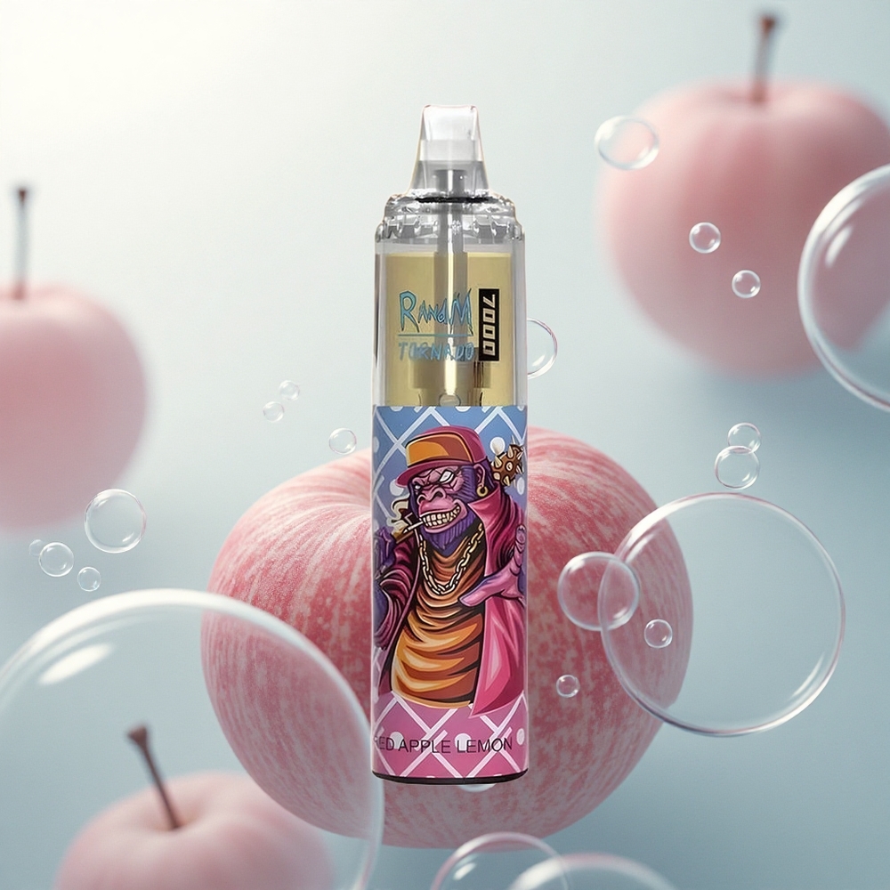 RandM Fumot Tornado 7000 Puffs Červené Jablko Citrón Mesh 14ML Typ-C