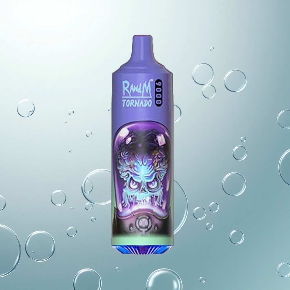 RandM Fumot Tornado 9000 Puffs Aloe Hroznový s Mriežkovou Cievkou a 18 mL Náplňou