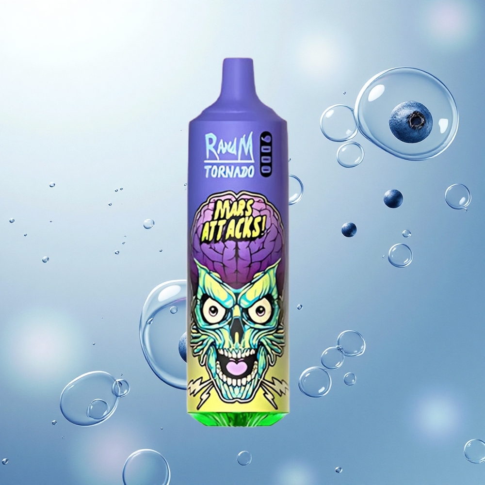 RandM Fumot Tornado 9000 Puffs Borovica Ľadová s Mriežkovou Cievkou a 18 mL Náplňou