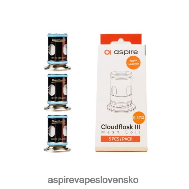 Aspire Vape Shop - Aspire Cloudflask iii mesh cievka 0,17 ohm/3 ks v balení FR4PB8207